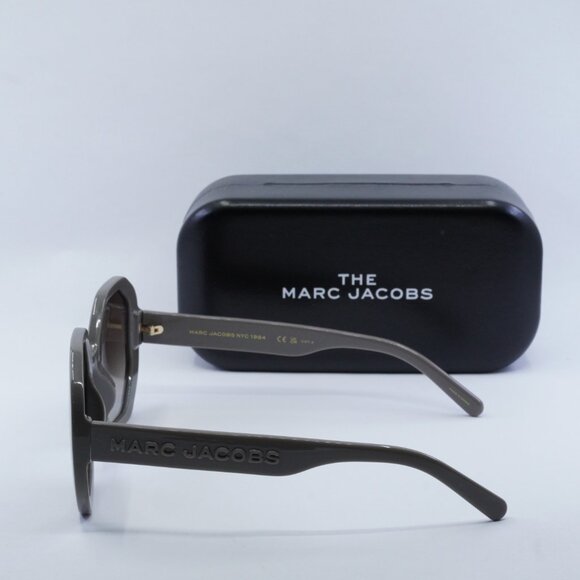 Marc Jacobs MARC 659/S 0KB7 HA Sunglasses Grey Geometric Frame, Brown Lenses - Picture 10 of 10